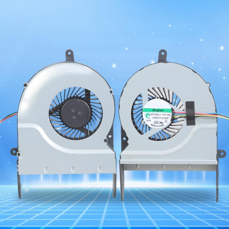 Replacement CPU Cooling Fan Notebook Cooling Metal Heat Dissipation Fan for N551 C331 Laptop Notebook Accessories