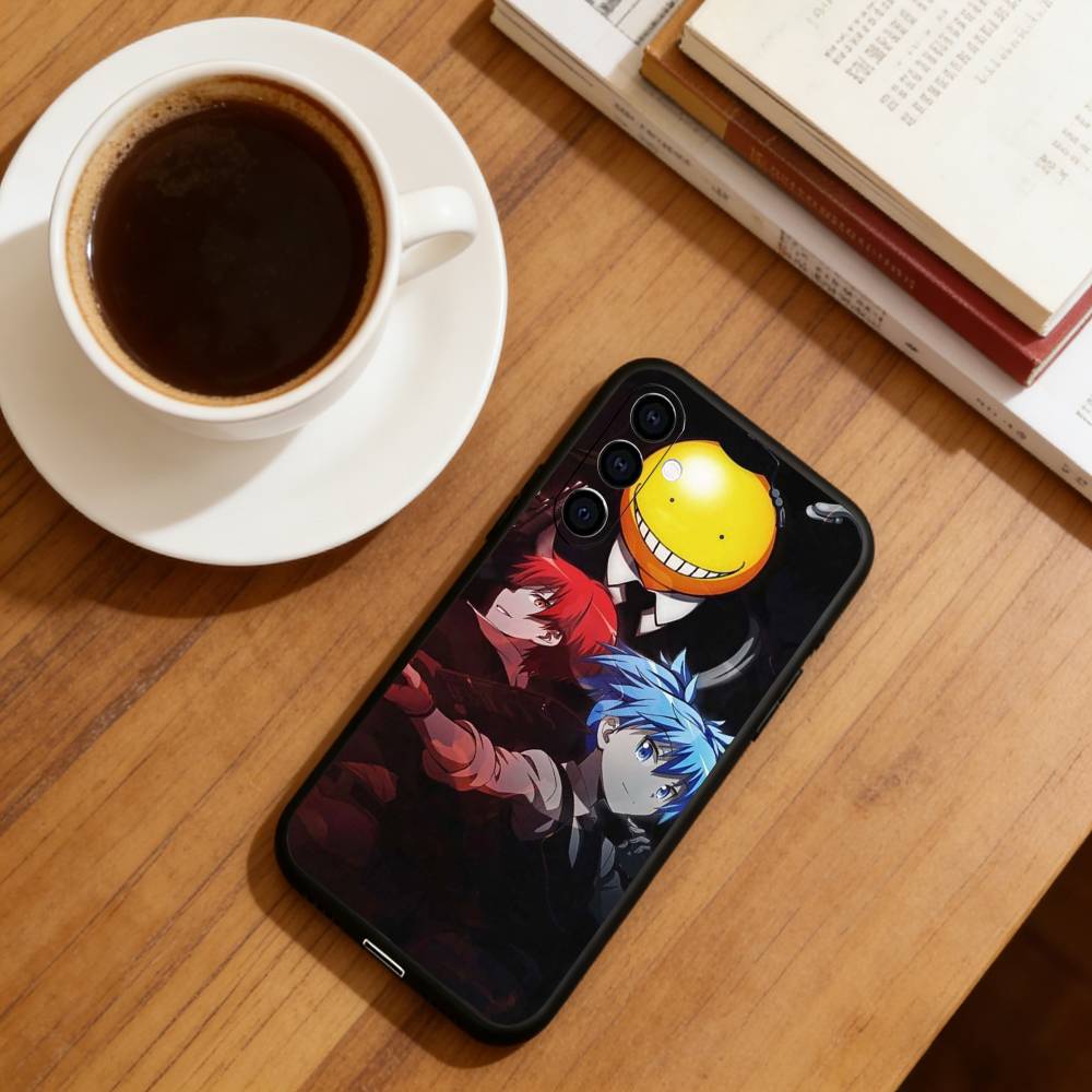 Anime A-Assassination Classroom-m Phone Case For Samsung Galaxy A73,A72,A71,A70,A53,A52,A51,Soft Silicone Black Cover