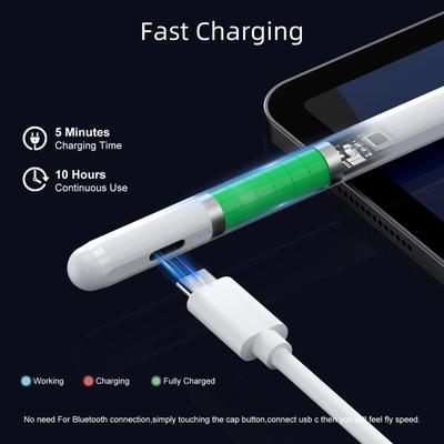 Eingabestift für Apple iPad Handflächenerkennung Leistungsanzeige Für iPad Pencil Zubehör2025 2025 2025 2020 2019 2018 Pro Air Mi