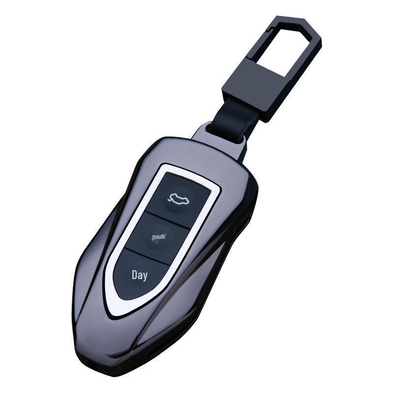 Zotye T-Series Key Case: Compatible with T600, T500, T700, T300, Dama X5, SR7 - Metal Car Key Buckle