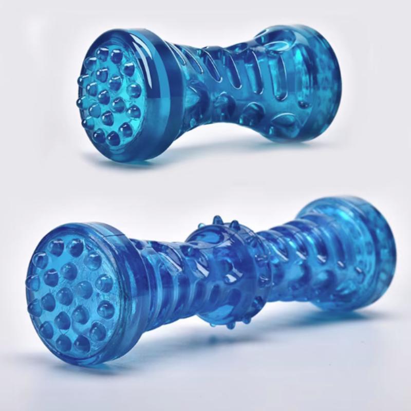 Beständiges, bissfestes Haustierspielzeug, Zahnbürstenknochen, stabiles Hundespielzeug, interaktives Welpenspiel, Spielzeug, Hundeknochen, Kauspielzeug für Welpen aus Gummi, Hund