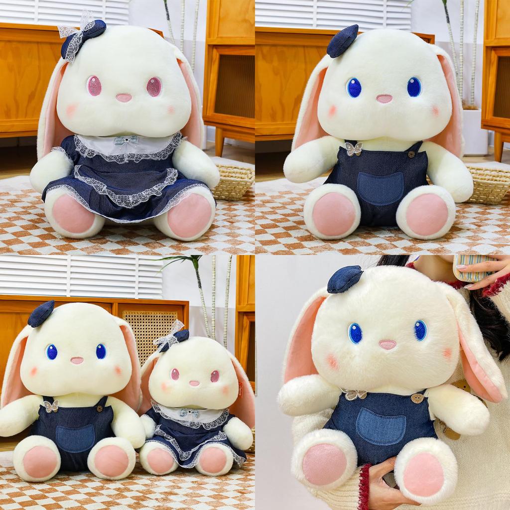 Cartoon Bunny Plush Toy With Lace Dress For Kids And Couples Gift