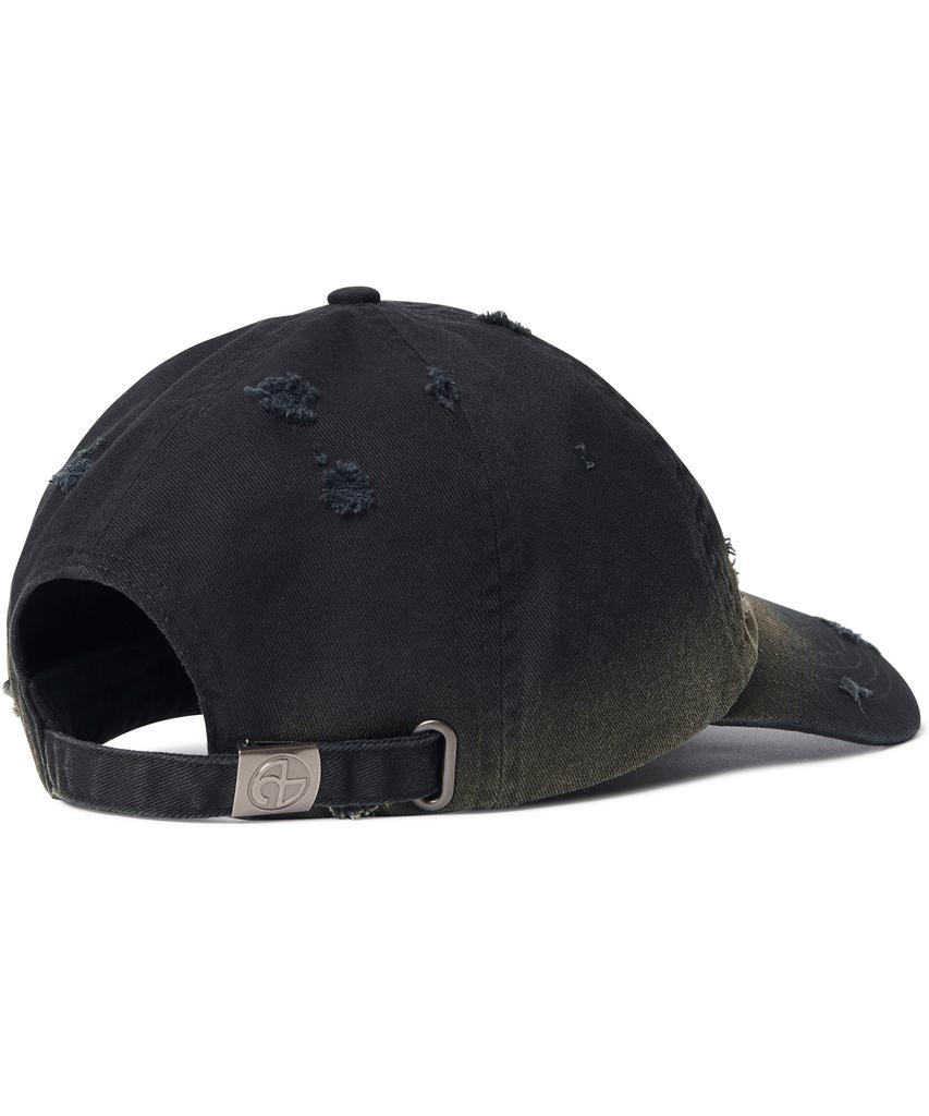 Nomaenyueol Destroyed Ball Cap - Washed Black