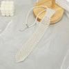 Clothing Tie Necklace Crystal Neck Tie Korean Style Clavicle Chain  Women