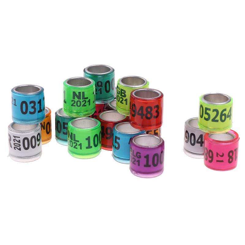 20 Pcs Pigeon Foot Ring With Word Earrings 2021 Multicolor Bird Tools