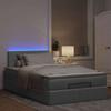 Maison Exclusive - Lit ottoman avec matelas gris clair 120x190 cm tissu