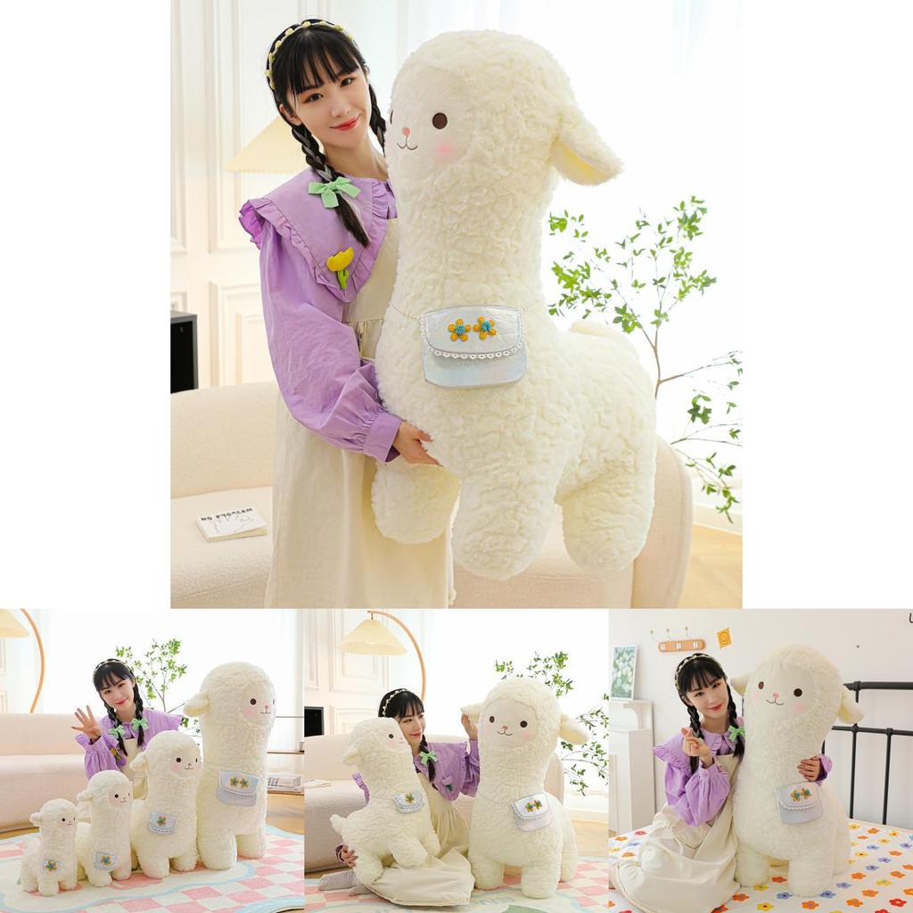 Adorable Alpaca Plush Toy Soft Stuffed Animal Cuddly Doll For Girls And Kids Gifts