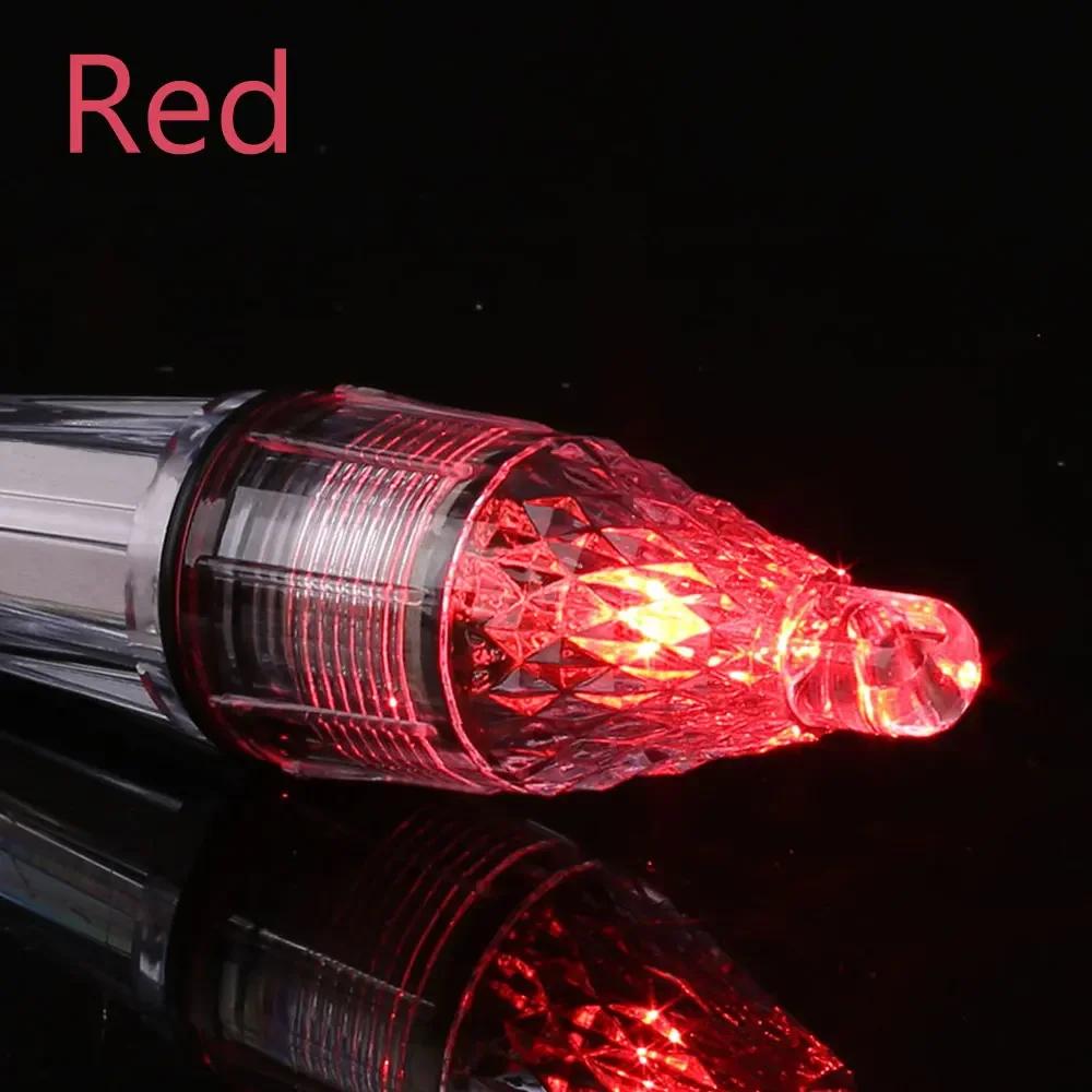 Underwater LED Lure Light 12/17cm Waterproof Fishing Light Colorful Flash LED Bait Lamp Fishing Tools , Without Battery