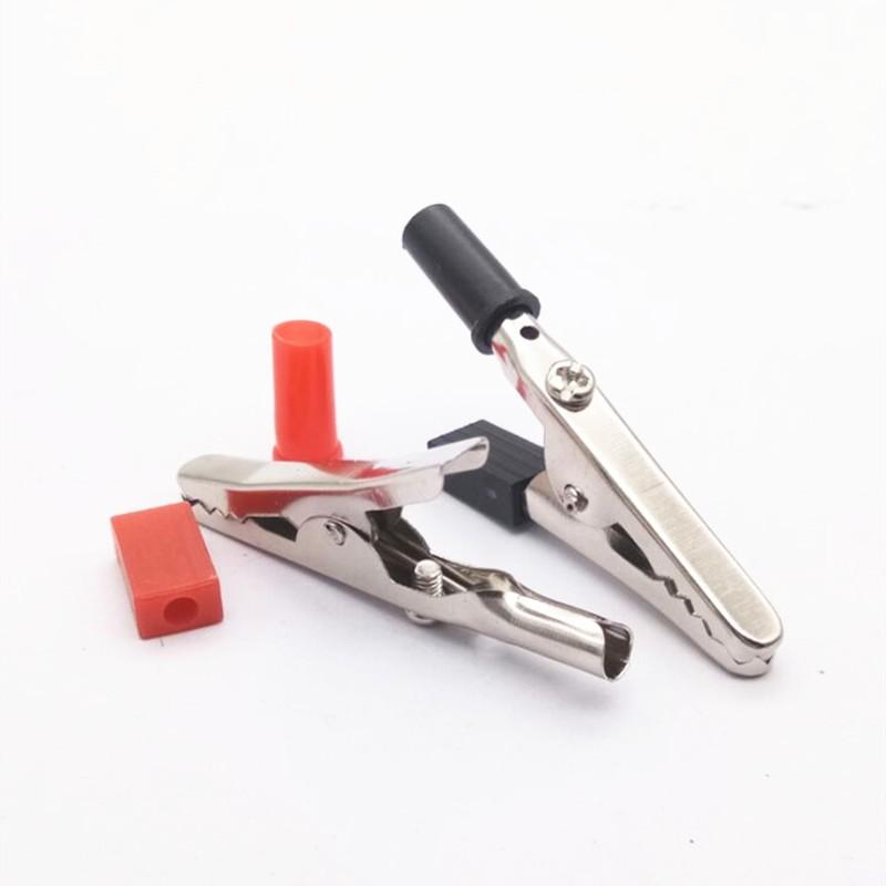 10x Isolierte Krokodilklemmen Elektrische Batterieanschlüsse 5A Für Krokodilklemmen