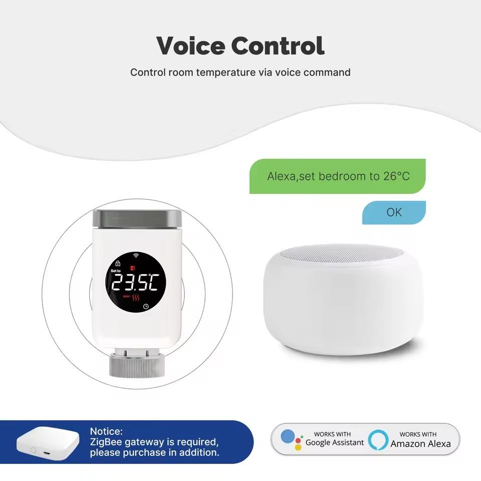 Smart Wifi Thermostatic Radiator Valve TRV Programmable App Remote Temperature Controller