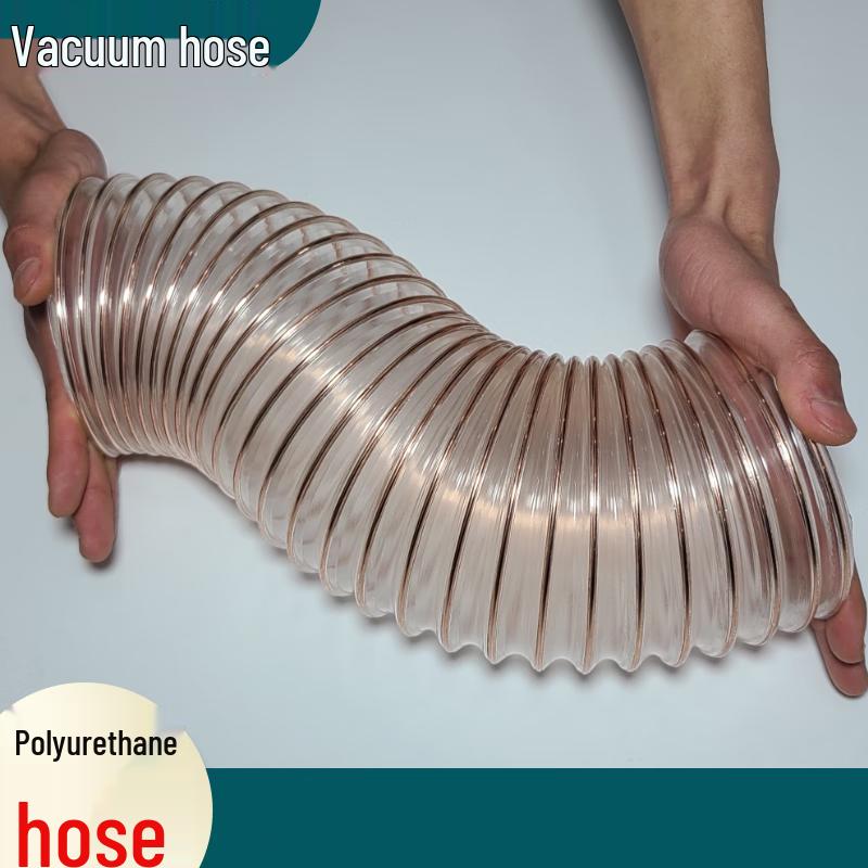 Ryjianhong PU Polyurethane Flexible Air Duct Hose with Copper Steel Wire (10m)