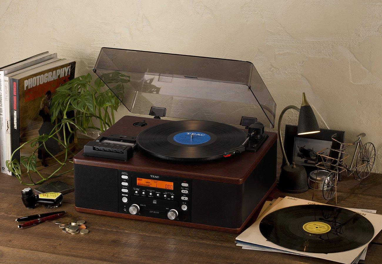 

TEAC turntableCD recorder with cassette player LP-R520-WA Walnut