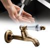 Basin Bathtubs Sink Faucet Brass Single Cold Water Mop Faucet Outdoor Garden Water Tap Wall Mounted Basin Tap Enduring