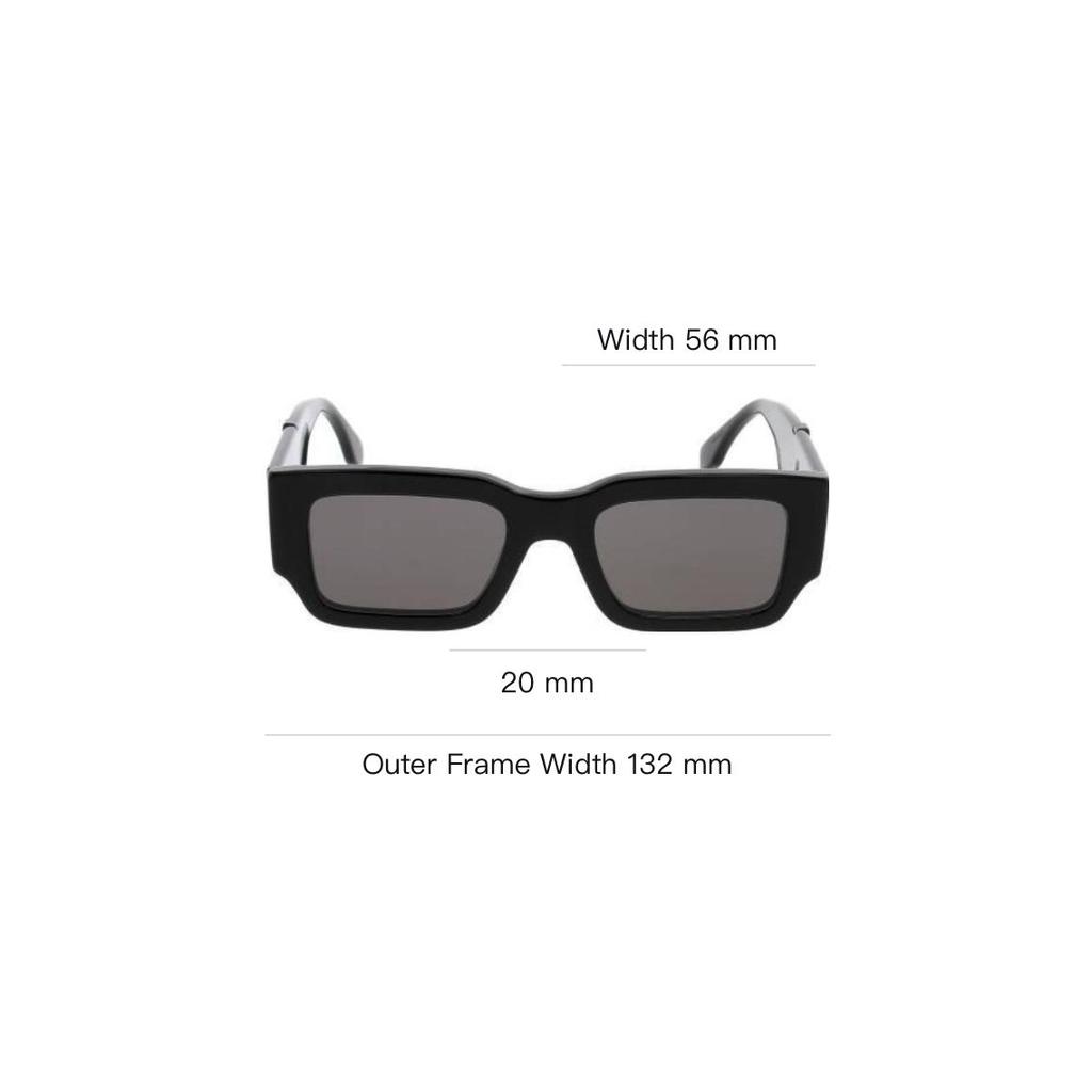 Fendi Logo Frame Irregular Shape Sunglasses Unisex Sunglasses Black FE40131I01A