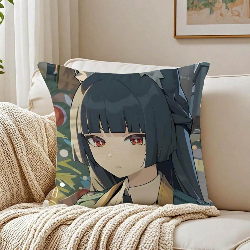 Futuristic Action Chinese Game ZZenless Zone Zero Cushion Cover Pillowcase Antidustmite living Room Sofa Decor Cushion Room