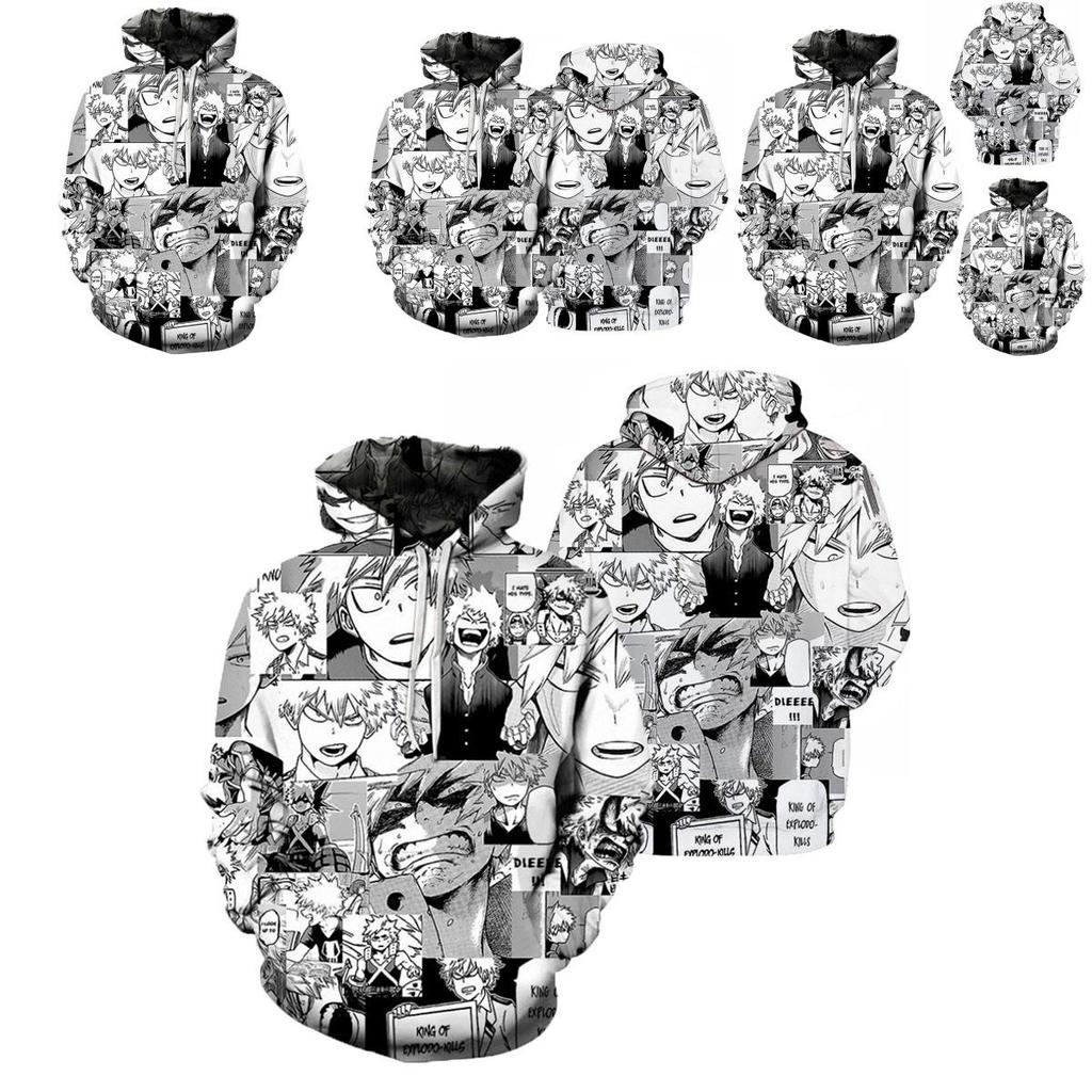 My Hero Academia 3d Print Unisex Hooded Sweater Shirt Stylish Pullover For Men And Women