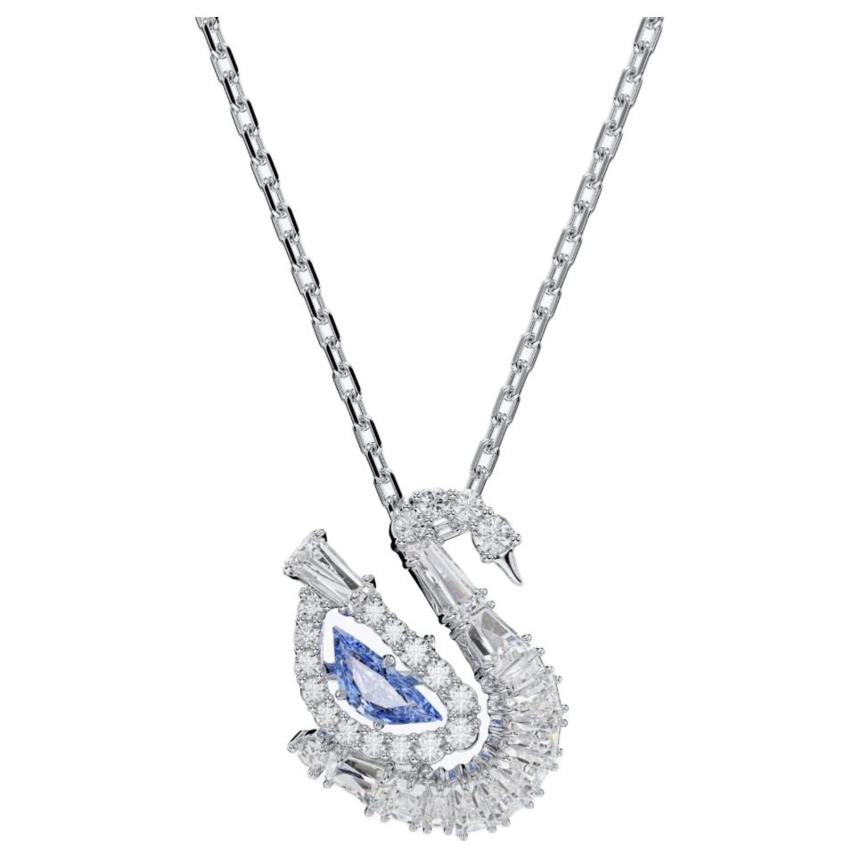 

Swarovski Swan Design Diamond Necklace Unisex necklace Silver 5723389 Box (Random Color)