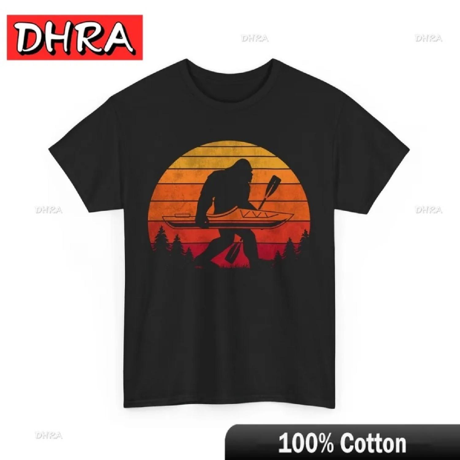 Cute Kayaker Shirt, Kayaking Cute Lover Shirt, Sasquatch Kayak Vintage Tee Cute Cool Bold T Shirts Cool Funny Anime Tees S чёрный