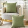 2pcs Thickened Bamboo Pattern Chenille Pillow Covers, Contemporary Style, Zipper Closure for Sofa, Bed, Bedroom, Dining Room - No Filling Included