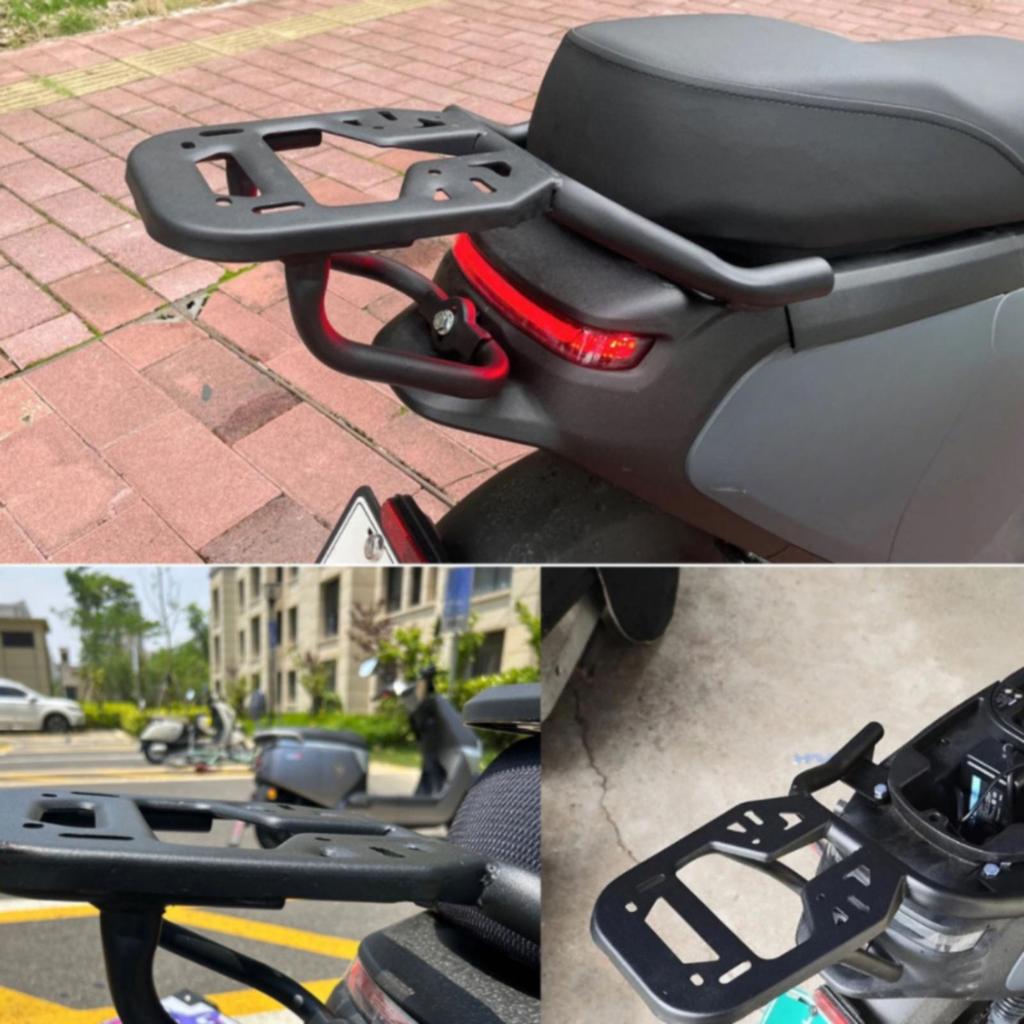 Rear Rack with Slotted Deck Sturdy Thicken Steel Cargo Shelf for