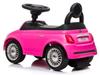 Jeździk Pchacz Chodzik Fiat 500 Różowy