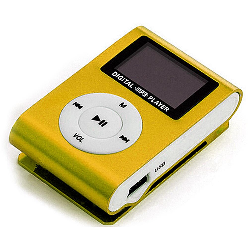 Mini Portable MP3 Music Player Metal Clip-on MP3 Player with LCD Screen Support TF Card Wide