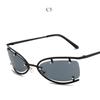 Women's sunglasses, punk style metal personality street photography, fashionable driving beach sunglasses