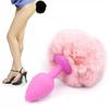 Silicone Plush Rabbit Tail Sex Toy for Women Men Gay Sexy Prostate Massager Tail Erotic Role Play