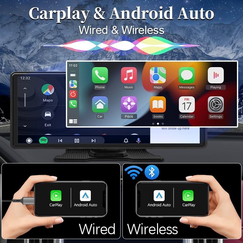 10.26 Inch Car Stereo Radio Wireless Carplay Monitor Android Touchscreen Bluetooth Vehicle Player Auto MP5 Player