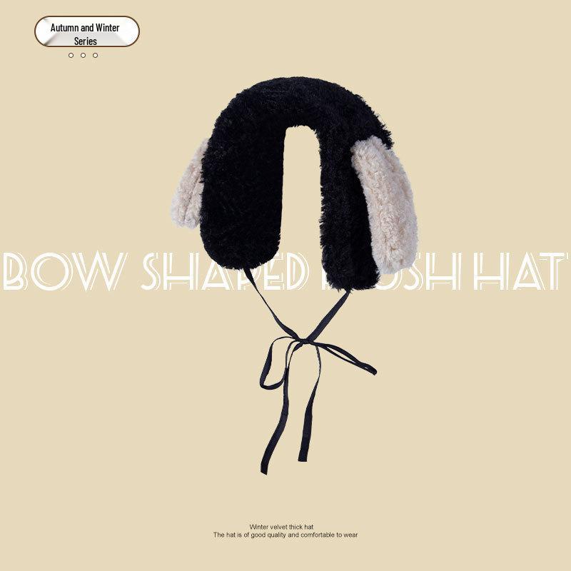 Korean Style Cute Puppy Plush Earmuffs: Women's Winter Windproof Ear Warmers