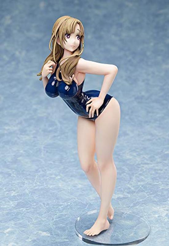 FREEing You Love Your Her Normal Attacks Are and Daisuki Mamako School Swimsuit Scale PVC Painted Complete Figure "Do Mom? Area-of-Attack Double-Hit?"