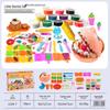 Wheat Clay Burger & Ice Cream Maker DIY Play-Doh Toy Set for Kids Ages 6+