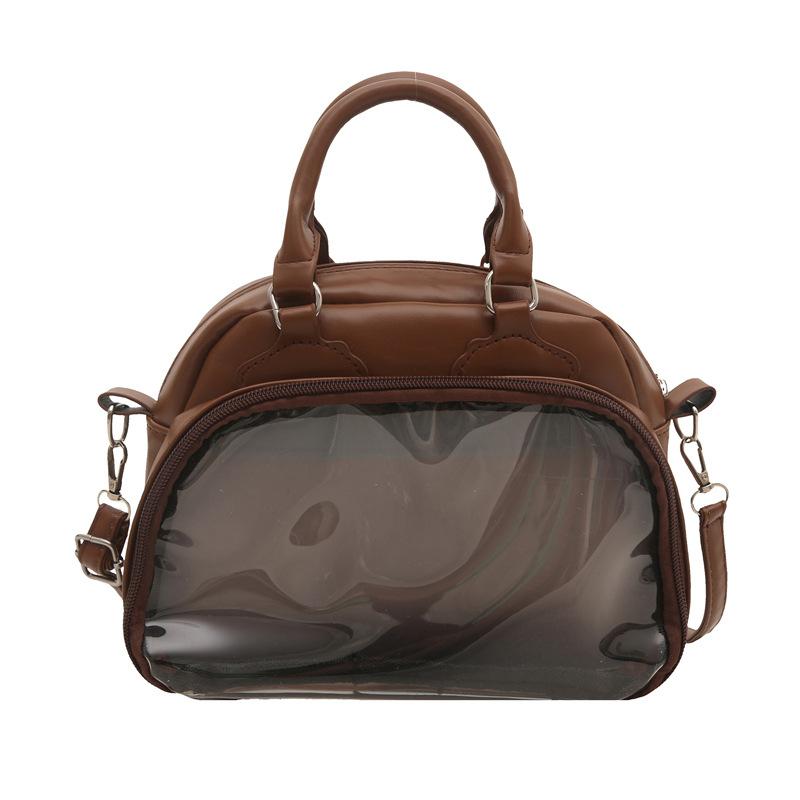 2025 Neue Transparente Joker Handtasche Große Kapazität Wasserdicht Tägliche Pendler Umhängetasche Japanisch Niedlich Zweidimensionale Messenger Bag