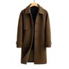 Autumn and winter double-sided wool coat men's medium and long wool thickened coat