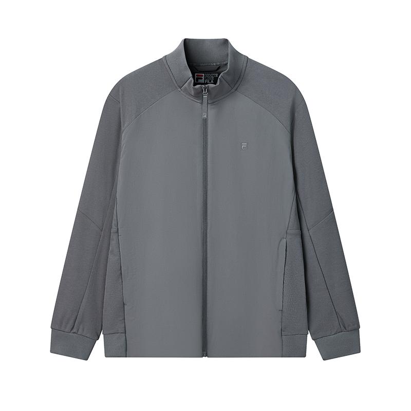 FILA White Simple Personality Casual Comfortable Knitted Jacket Men jackets F11M623501F-GY M