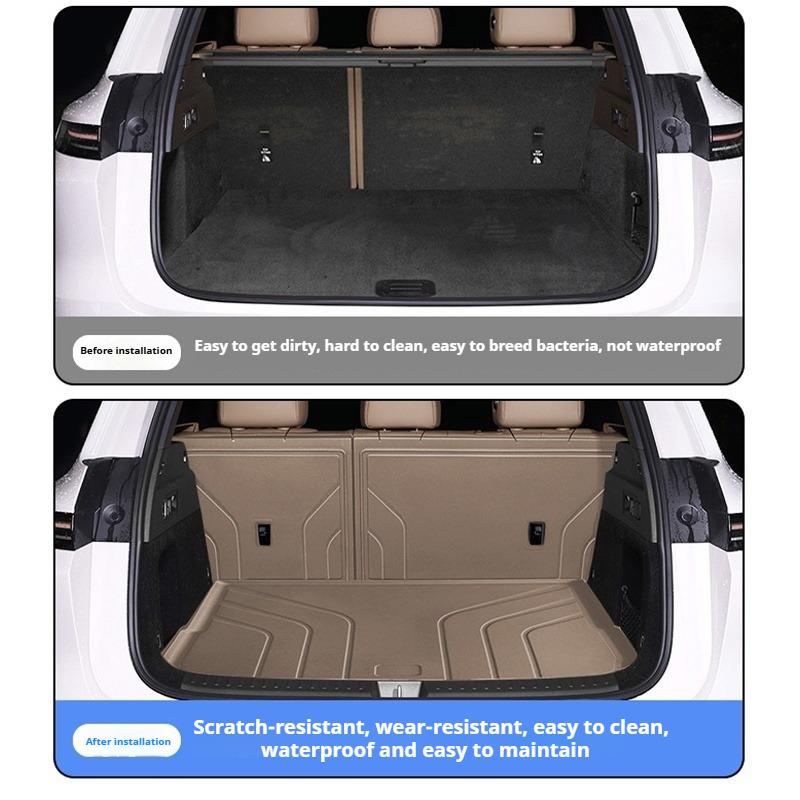 For Li Lixiang L6 L7 L8 L9 Upgrade Car Trunk Mat TPE Waterproof Trunk Mat Ideal Third Row Seat Back Scratch Proof Protection Mat