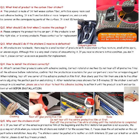 Carbon Fiber Interior Trim Cover for 2019-2023 Kia Stinger 10.25inch Navigation Base Carbon Fiber Covers, AKIAIT01