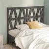 VidaXL Headboard Grey 146x4x100 Cm Solid Pine Wood 818622