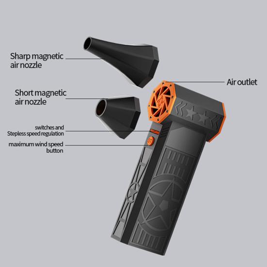 Brushless Turbofan 13W High-Power Motor Lightweight Portable Design High-power Driver Fan Home Office Cooling Fan