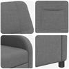 Recliner Dark Gray Fabric