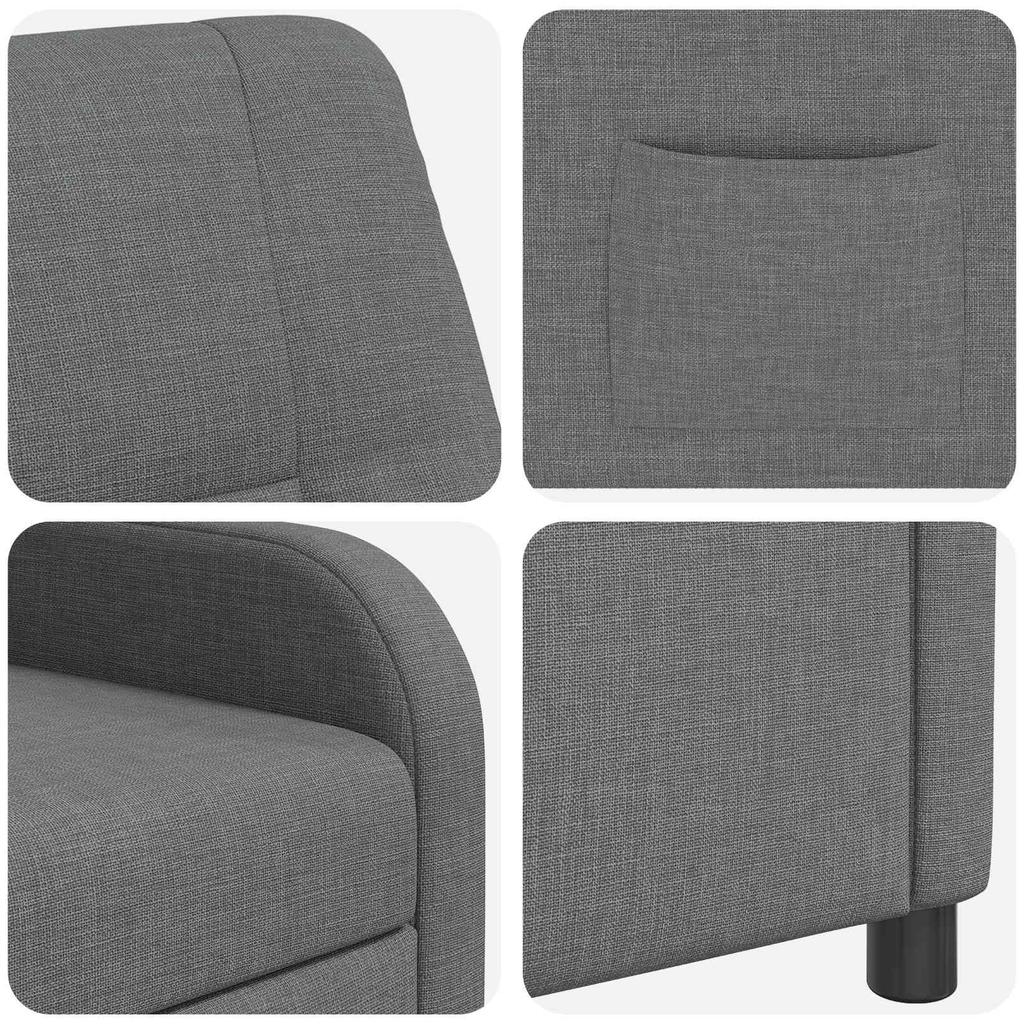 Recliner Dark Gray Fabric