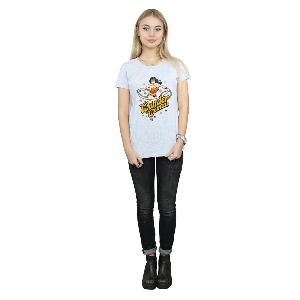 DC Comics Womens/Ladies Wonder Woman Stars Cotton T-Shirt