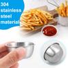 Sauce Dish Portable Sealed Dipping Sauce Bowl Stainless Steel Dipping Cups Seasoning Cups Salad Tomato Condiment Container
