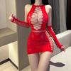 Plus Size Erotic Hot Bodysuits For Women Sexy Fishnet Lingerie Babydoll Dress Porno Underwear Mesh Stockings For Sex
