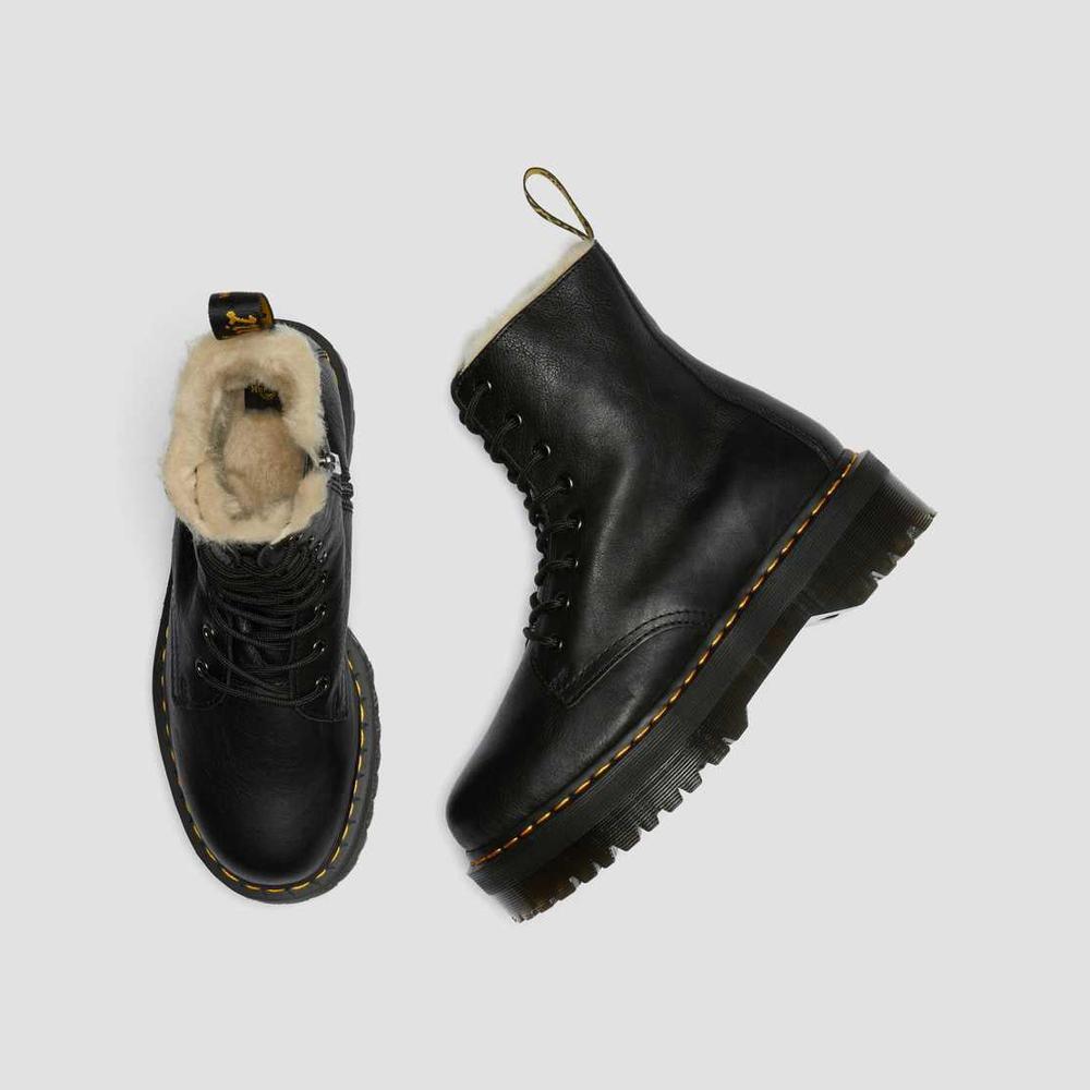 Boots Dr. Martens Black Jadon Fur Lined