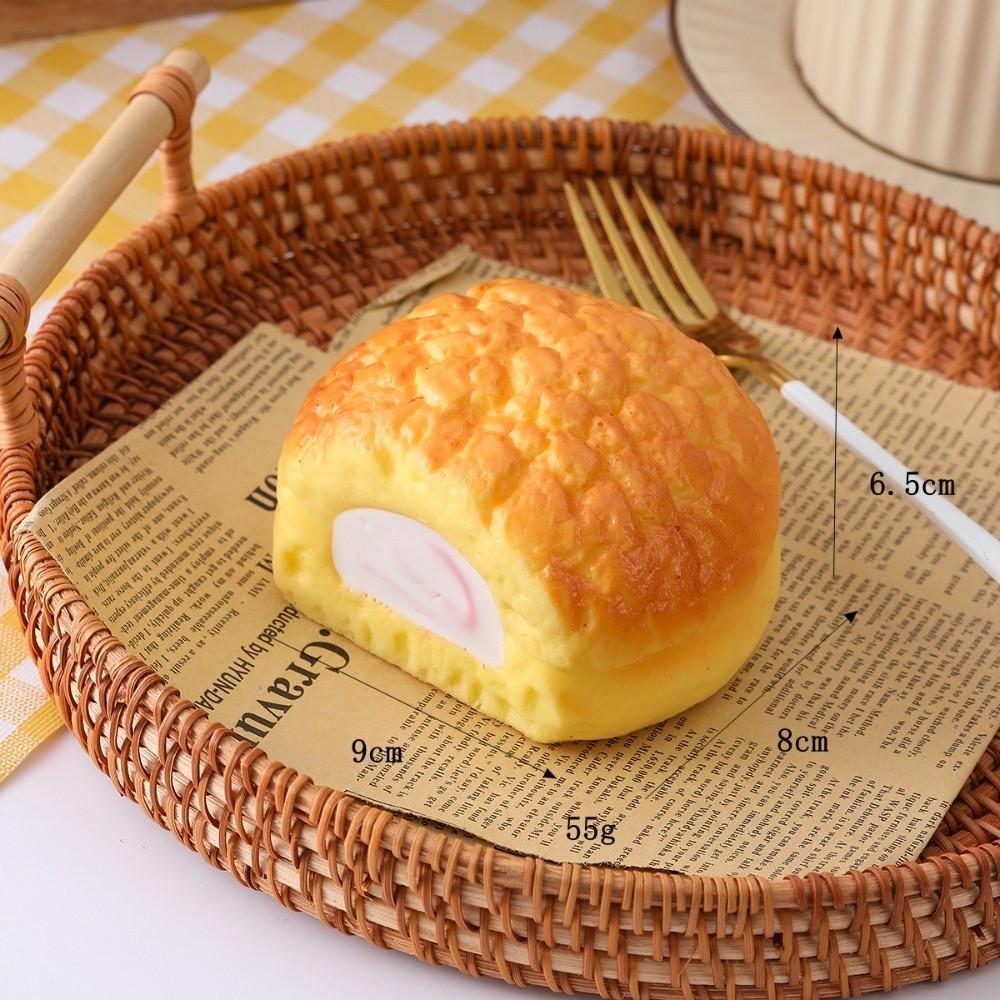Simulation Bread Slow Rebound Bread Stress Relief Sandwich Puffs Bread Soft Simulation Puffs