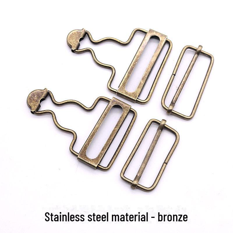 Metal Button Gourd Buckle Denim Maternity Overalls with Adjustable Straps