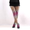Multicolor Patterned Footed Tights for Women Printed Pantyhose Stockings for Dress Skirt Layering In Spring Fall Office and Daily Wear
