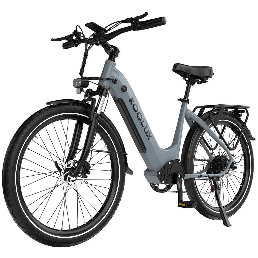 KOOLUX X2 Multi Terrain Electric Bike With TowSeat 48V13.5Ah  500W E-Mountain Bike 26 Inch Road Tires Adult City Commuting Electric Bicycle