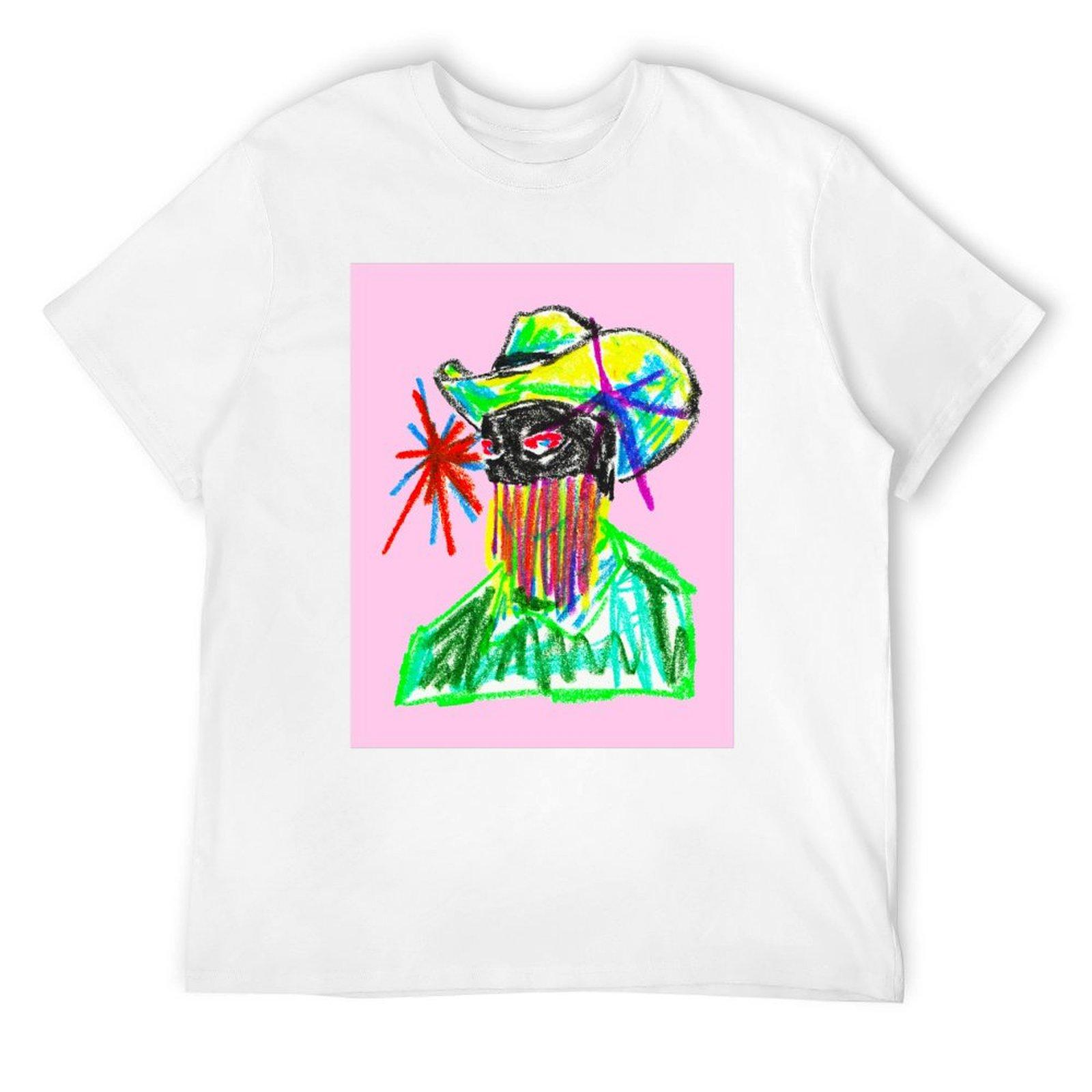 XIXI Fashion ORVILLE COWBOY PECK T-shirt vintage t-shirts baggy shirts grafische t-shirts tops plus size zwarte t voor mannen 2XL